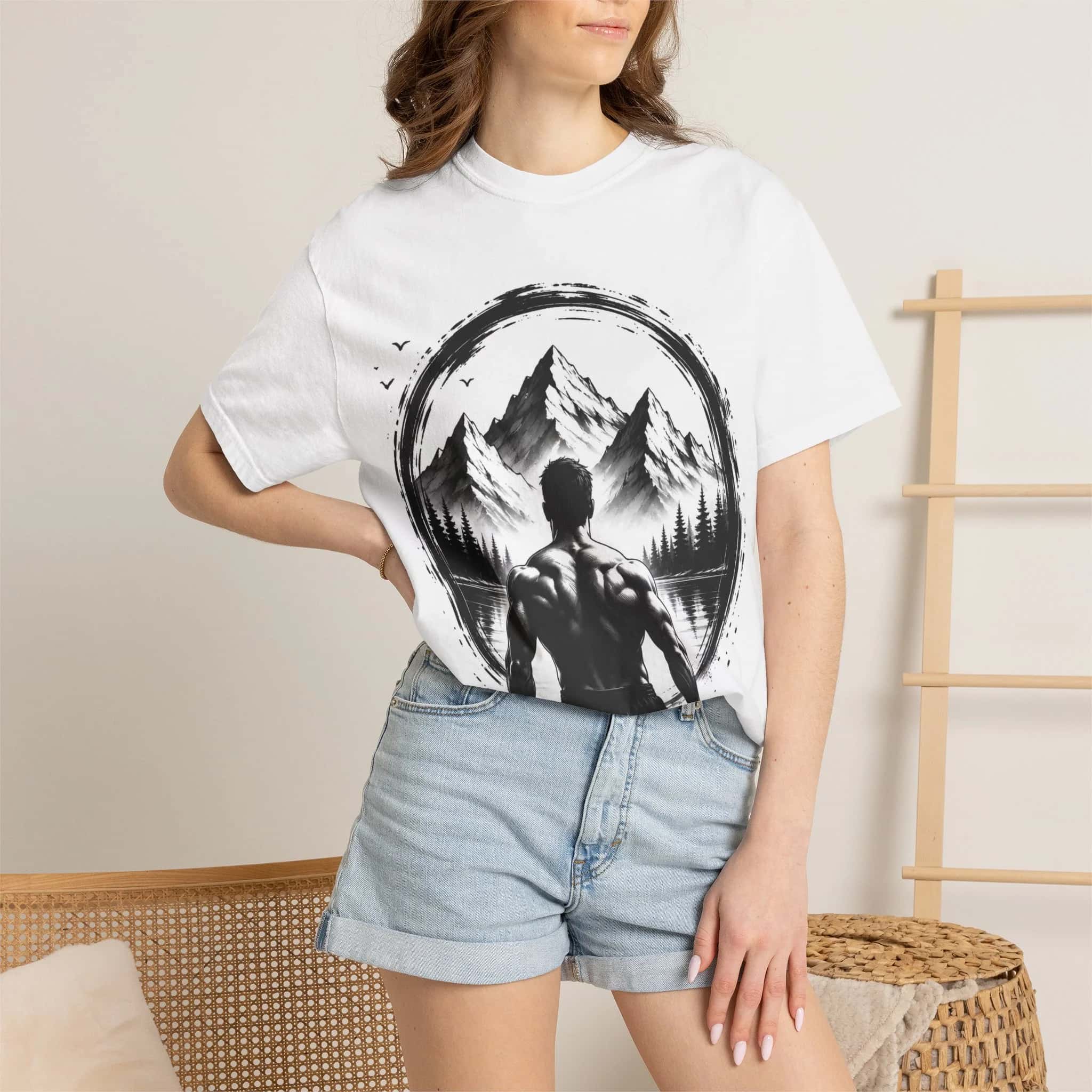 Astronaut Sketch T-Shirt — Red Helmet Space Graphic Tee